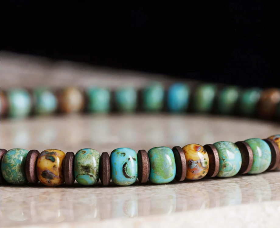 Multi-Tone Turquoise Grounding & Balance Bracelet (Fire Horse Edition)