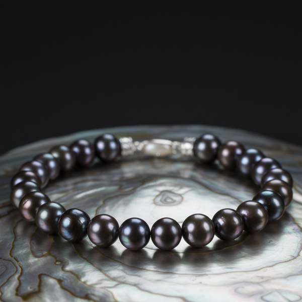 Black Pearl Serenity & Grounding Bracelet (Fire Horse Edition)