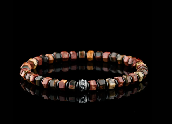 Multi-Stone Wealth & Grounding Bracelet with Silver Accents