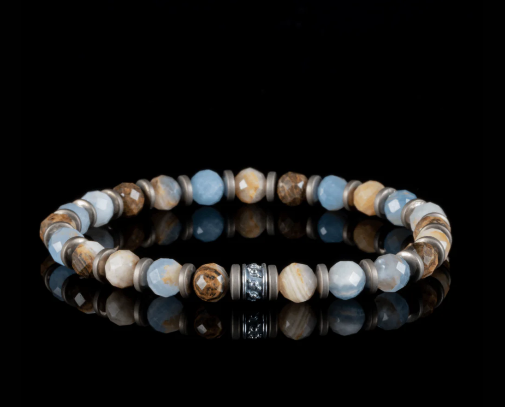 Aquamarine Multi-Stone Balancing Protective Bracelet