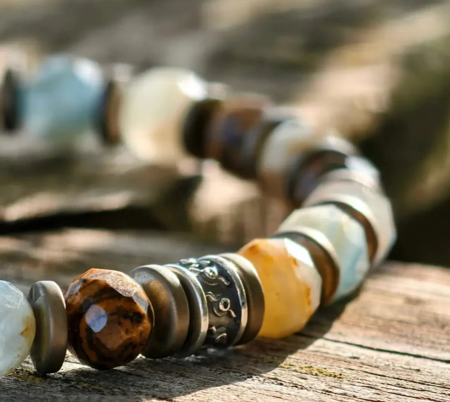 Aquamarine Multi-Stone Balancing Protective Bracelet